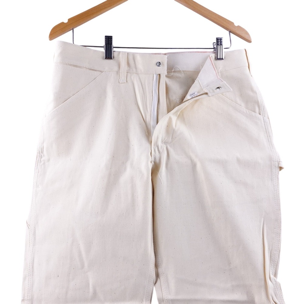 Vintage 60s Sears Work Jeans Union Made Men Size 34x30 Carpenter Pants Deadstock